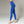 Leggings con tecnologia FIR colore active indaco indossati a vita alta Gsclosure.