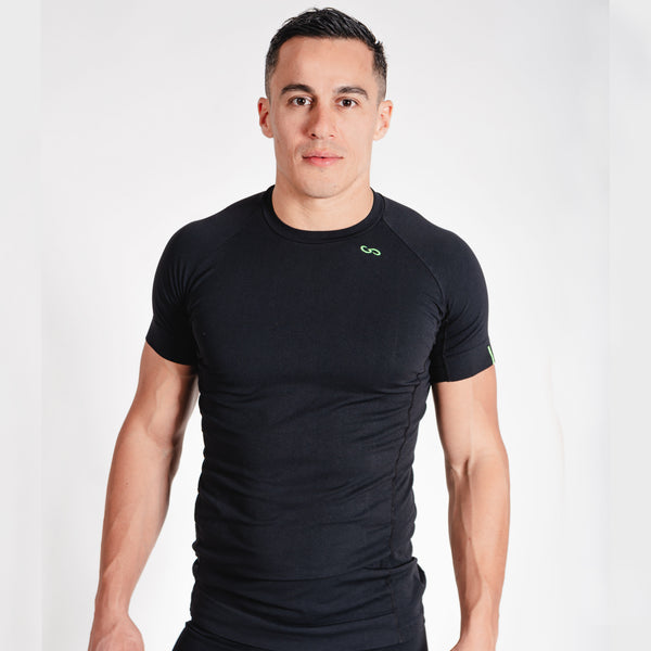 T-Shirt bioattiva FIR Performance Nero Muscle FIt